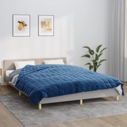 Couverture lestée Bleu 200x225 cm 9 kg Tissu 