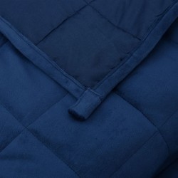 Couverture lestée Bleu 200x225 cm 9 kg Tissu 