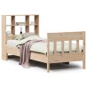 Cadre de lit sans matelas 100x200 cm bois massif de pin 