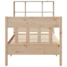 Cadre de lit sans matelas 100x200 cm bois massif de pin 
