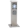 Pilier de prise de jardin avec minuterie Acier inoxydable  