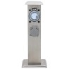 Pilier de prise de jardin avec minuterie Acier inoxydable  