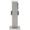 Pilier de prise de jardin avec minuterie Acier inoxydable  