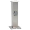 Pilier de prise de jardin avec minuterie Acier inoxydable  