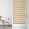Panneaux muraux 12 pcs Crème 90x15 cm Tissu 1,62 m² 