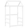 Lit de jour avec toit sans matelas blanc 90x200 cm bois massif 