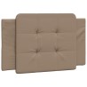 Cadre de lit avec LED sans matelas cappuccino 90x200 cm 