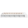 Cadre de lit sans matelas blanc 135x190 cm 