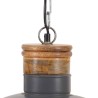 Lampe suspendue industrielle 32 cm Gris E27 