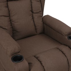 Fauteuil inclinable Taupe Tissu 