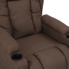 Fauteuil inclinable Taupe Tissu 