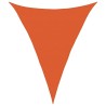 Voile d'ombrage 160 g/m² triangulaire orange 5x6x6 m PEHD 