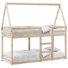 Lit superposé sans matelas 80x200 cm bois de pin massif 