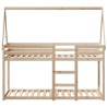 Lit superposé sans matelas 80x200 cm bois de pin massif 