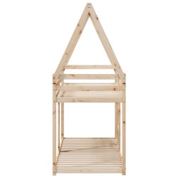 Lit superposé sans matelas 80x200 cm bois de pin massif 