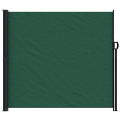 Auvent latéral rétractable vert foncé 180x500 cm 