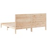 Cadre de lit extra long sans matelas 200x220 cm bois massif 