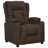 Fauteuil inclinable Marron foncé Tissu 