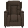 Fauteuil inclinable Marron foncé Tissu 