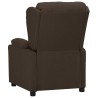 Fauteuil inclinable Marron foncé Tissu 