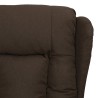 Fauteuil inclinable Marron foncé Tissu 