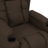 Fauteuil inclinable Marron foncé Tissu 