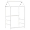Lit de jour avec toit sans matelas blanc 90x190 cm bois massif 