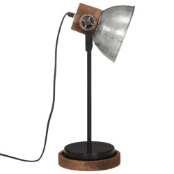 Lampe de bureau 25 W argent vintage 17x17x50 cm E27 