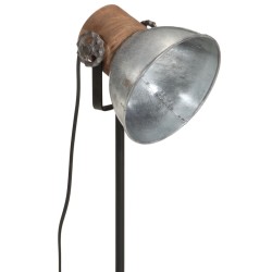 Lampe de bureau 25 W argent vintage 17x17x50 cm E27 
