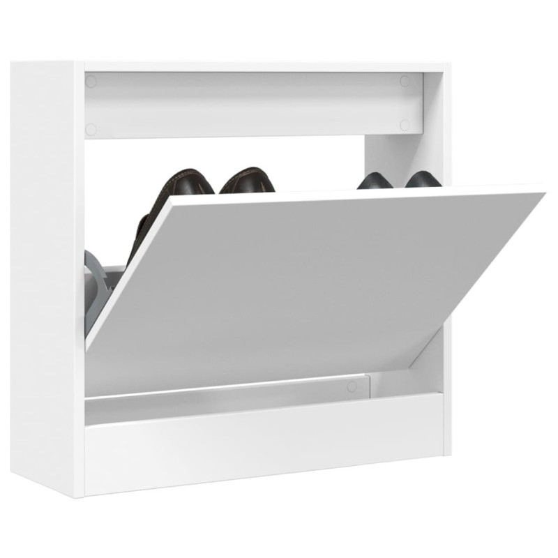 Armoire à chaussures blanc 60x21x57 cm bois d'ingénierie Armoire à chaussures blanc 60x21x57 cm bois d'ingénierie