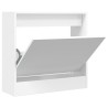 Armoire à chaussures blanc 60x21x57 cm bois d'ingénierie 