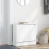 Armoire à chaussures blanc 60x21x57 cm bois d'ingénierie 