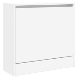 Armoire à chaussures blanc 60x21x57 cm bois d'ingénierie 