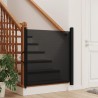 Porte rétractable pour animaux de compagnie noir 82,5x125 cm 
