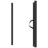 Porte rétractable pour animaux de compagnie noir 82,5x125 cm 