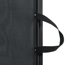 Porte rétractable pour animaux de compagnie noir 82,5x125 cm 