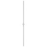 Porte intérieure 76x201,5 cm Blanc Verre ESG et aluminium 