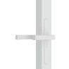 Porte intérieure 76x201,5 cm Blanc Verre ESG et aluminium 