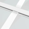 Porte intérieure 76x201,5 cm Blanc Verre ESG et aluminium 