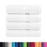 Serviettes de douche de qualité supérieure SOLUND 4 pcs blanc 