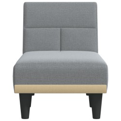 Chaise longue gris clair tissu 