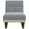 Chaise longue gris clair tissu 