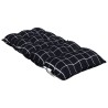 Coussins de chaise à dossier bas lot de 2 motif à carreaux noir 