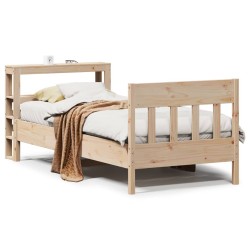 Cadre de lit sans matelas 90x200 cm bois de pin massif 