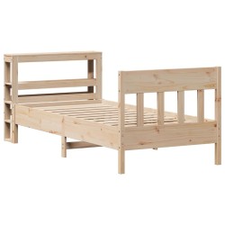 Cadre de lit sans matelas 90x200 cm bois de pin massif 