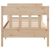 Cadre de lit sans matelas 90x200 cm bois de pin massif 