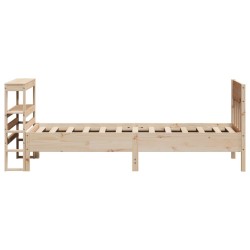 Cadre de lit sans matelas 90x200 cm bois de pin massif 