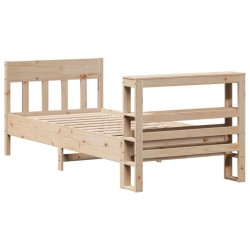 Cadre de lit sans matelas 90x200 cm bois de pin massif 