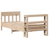 Cadre de lit sans matelas 90x200 cm bois de pin massif 