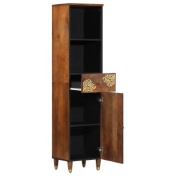Buffet 38x33x160 cm en bois massif de manguier 